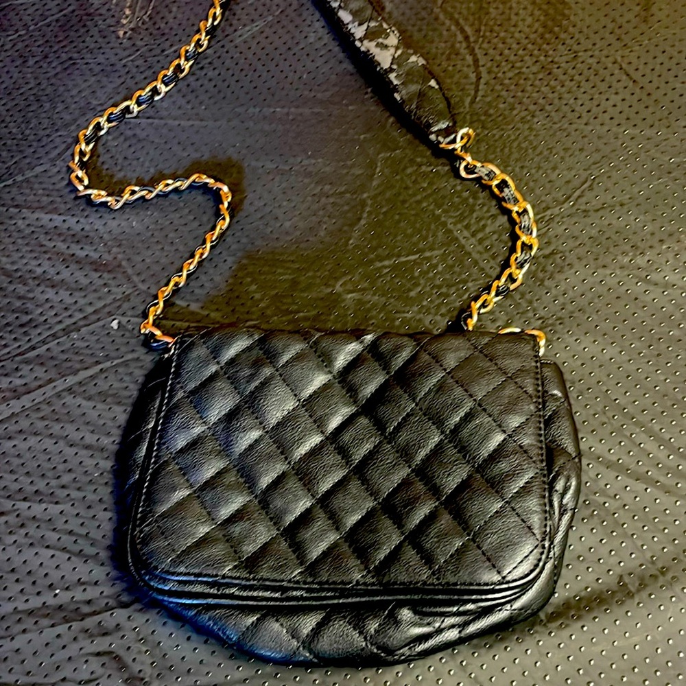 Used leather purse